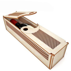 Hộp đựng rượu MDF nắp đậy âm dương