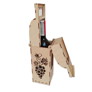 Hộp gỗ đựng rượu MDF 2 nắp