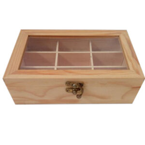 Hộp gỗ thông đựng trà túi lọc